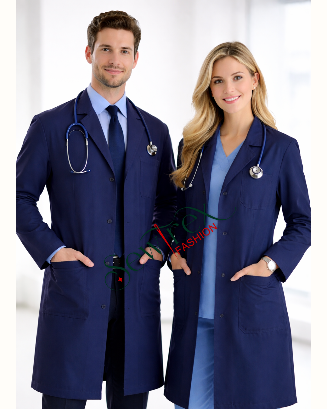 Doctor / Lab Coat Navy Blue