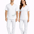 Scrub Suits Classic | V Neck | Without Piping ( WHITE )